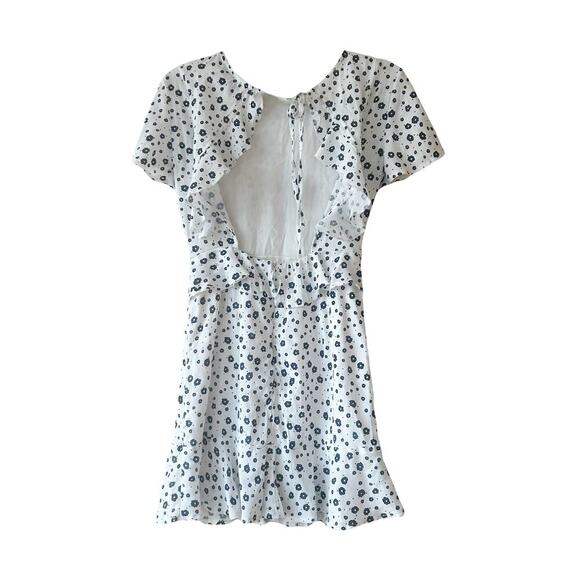 Princess Polly Nate Open Back Floral Mini Dress Sz 4 - Picture 3 of 10